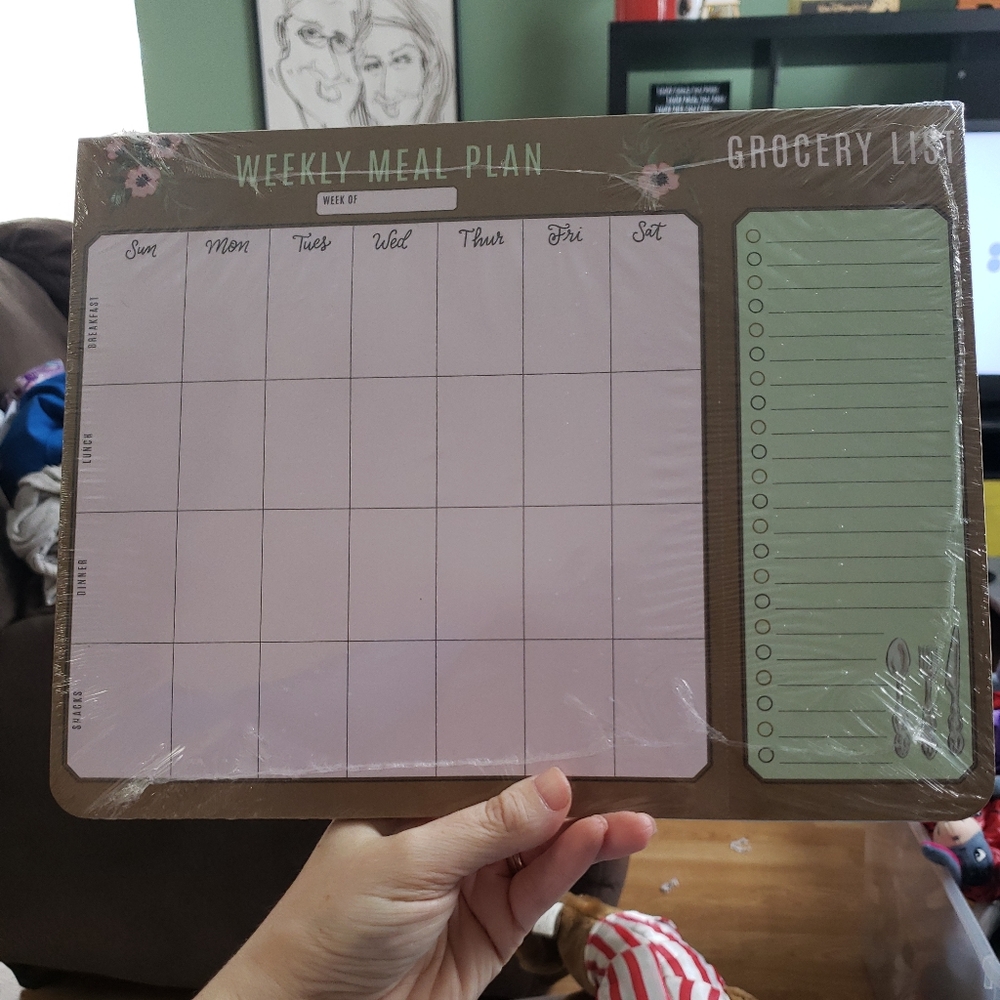 Lily and val magnetic Weekley menu planner